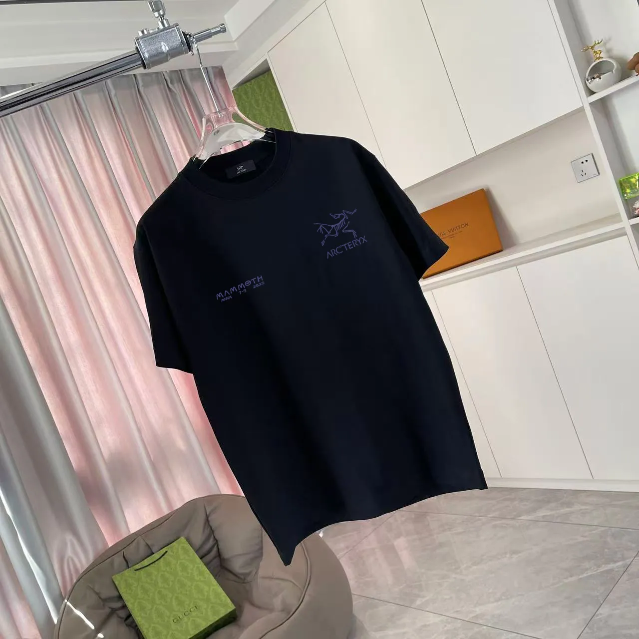 ARC'TERYX* 2025 New Arrival logo t g Same Style Size：S M L XL XXL ：Black White Blue Gray